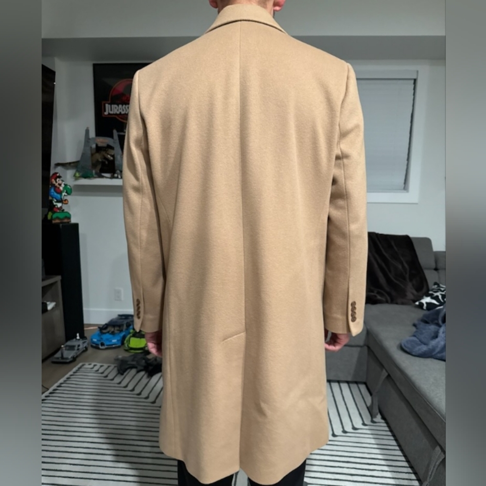 New Saks Fifth Avenue Cashmere Wool Blend Overcoat - Picture 14 of 14